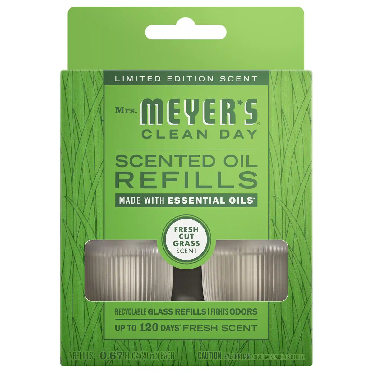 Fresh Cut Grass Plug In Scented Oil Refill, 2-Pack